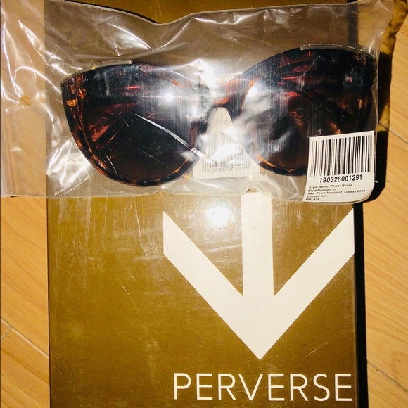 NEW PERVERSE Powerhouse Brown Tigress Sunglasses - Picture 5 of 5